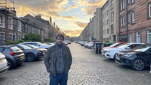 Jack Caldwell standing in the middle of Pitt Street